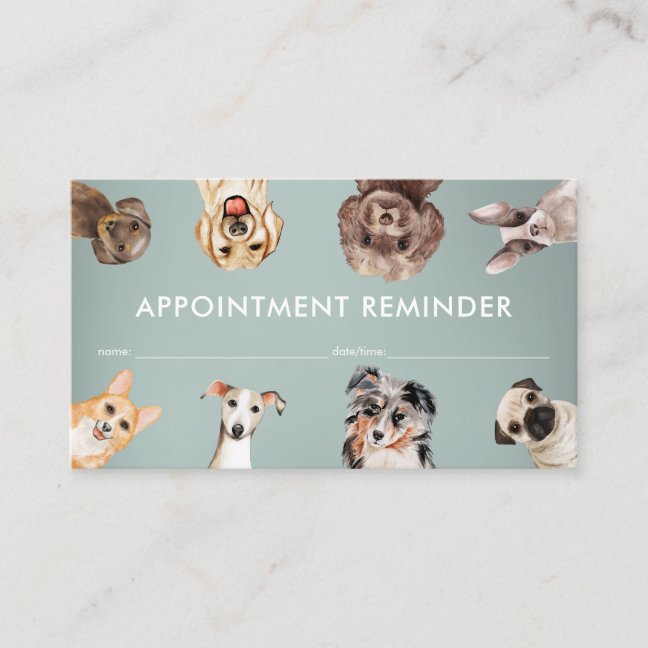 Small Dogs Pet Sitter Appointment Business Card