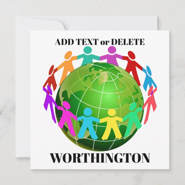 Small Door Sign, Stationery, Invitation (Front)