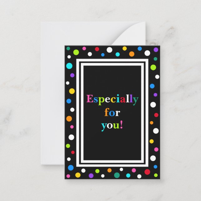 Small Dot Gift Note Cards_Multi Card (Front)