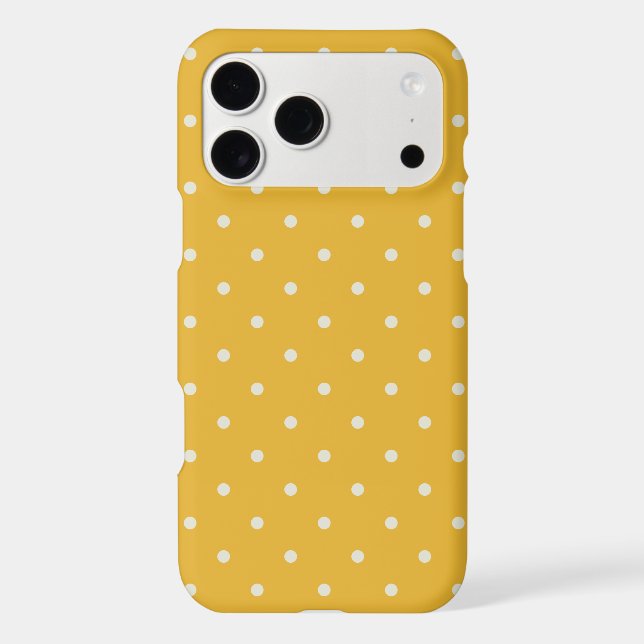 Small Dots Candy Yellow Pattern Phone Cover (Back)