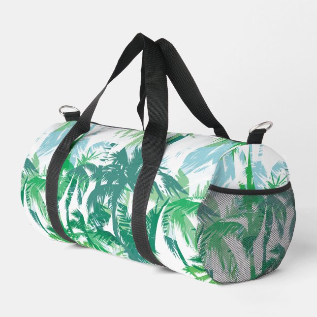 Small Duffel Bag Tropical Print (Right Corner)