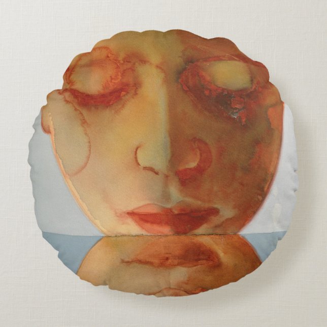 Small Echo 2004 Round Pillow (Front)