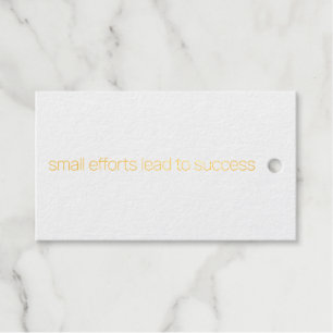 Small Efforts Foil Gift Tag