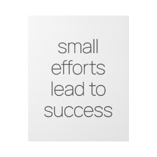 Small Efforts Gallery Wrap