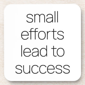 Small Efforts Hard Plastic Coaster