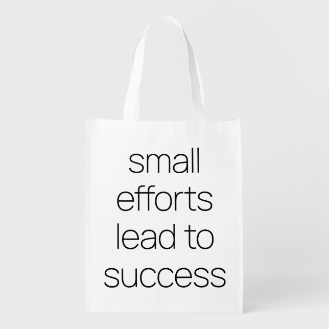 Small Efforts Reusable Grocery Bag (Front)