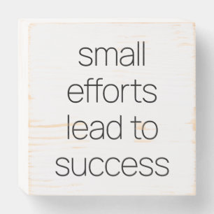 Small Efforts Wood Box Sign
