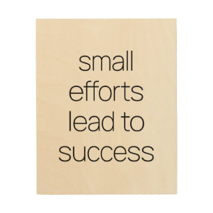 Small Efforts Wood Wall Art