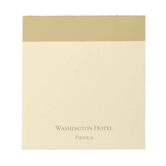 Small Elegant Golden Notepad (Front)