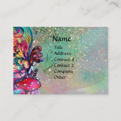 Customizable Small Elf of Mushrooms Business Cards