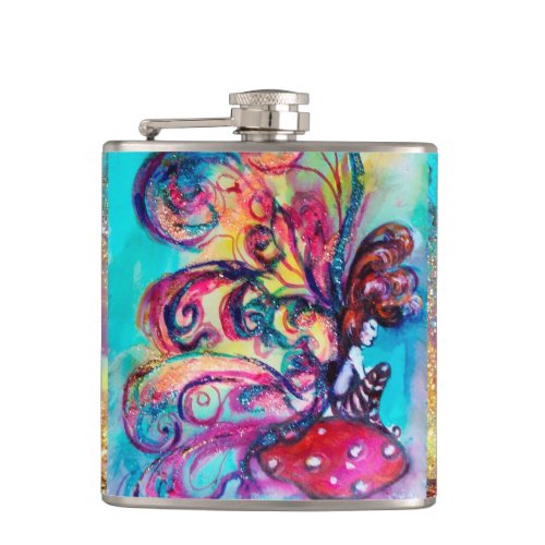 SMALL ELF OF MUSHROOMS FLASK