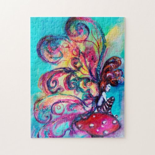 SMALL ELF OF MUSHROOMS JIGSAW PUZZLE