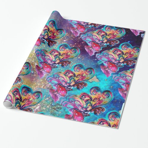 Small Elf of Mushrooms _MAGIC BUTTERFLY PLANT Wrapping Paper