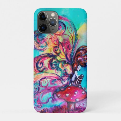 SMALL ELF OF MUSHROOMS Pink Gold Yellow Blue iPhone 11 Pro Case