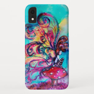 SMALL ELF OF MUSHROOMS ,Pink Gold Yellow Blue iPhone XR Case