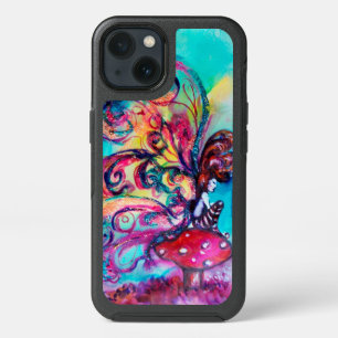SMALL ELF OF MUSHROOMS ,Pink Gold Yellow Blue  iPhone 13 Case