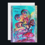 SMALL ELF OF MUSHROOMS ,pink yellow blue sparkle Announcement<br><div class="desc">Whimsical , colorful , vibrant enchanted fairy woods in the moon light .</div>