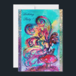 SMALL ELF OF MUSHROOMS ,pink yellow blue sparkle Announcement<br><div class="desc">Whimsical , colorful , vibrant enchanted fairy woods in the moon light .</div>