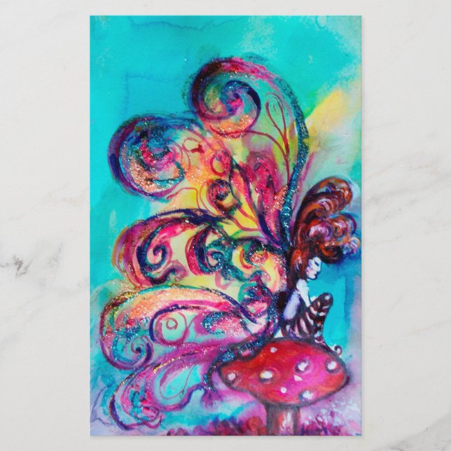 SMALL ELF OF MUSHROOMS STATIONERY (Front)