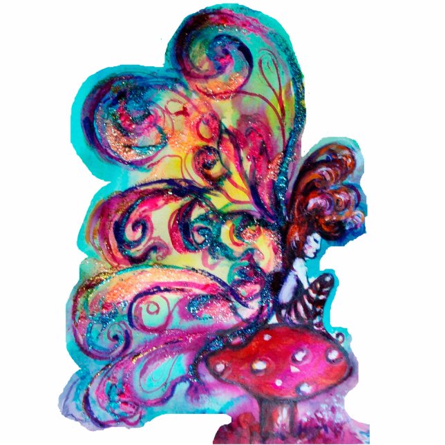 Small Elf of Mushrooms Statuette (Front)