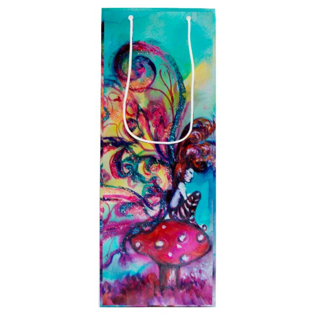 SMALL ELF OF MUSHROOMS WINE GIFT BAG (Front)