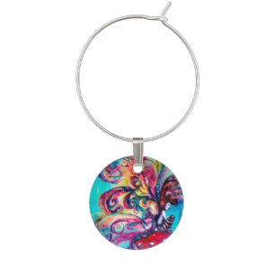 Small Elf of Mushrooms Wine Glass Charm