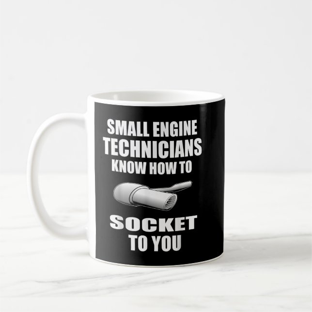 Small Engine Mechanic Coffee Mug (Left)