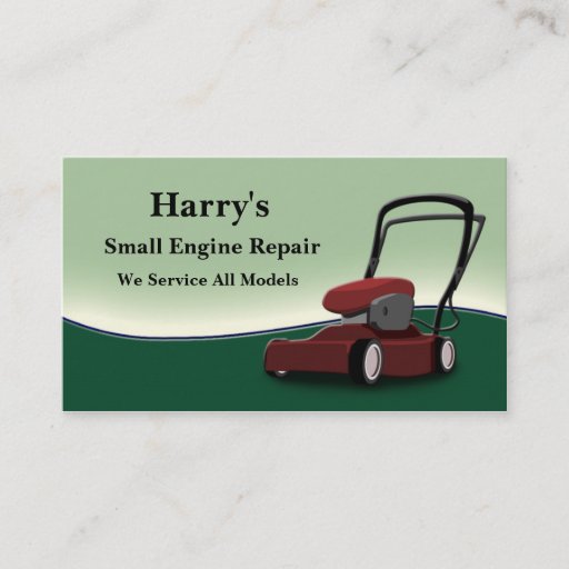 Customizable Small Engine Repair Business Card Templates
