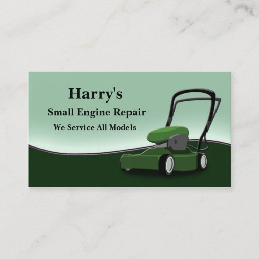 Customizable Small Engine Repair Business Card Template
