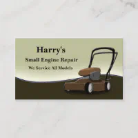 Small Engine Repair Business Card Zazzle