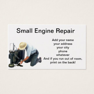 Small Engine Repair Business Cards Templates Zazzle Small Engine Repair Business Card