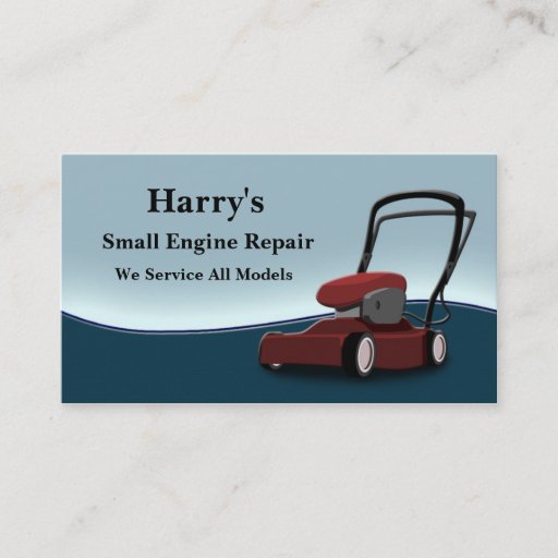 Customizable Small Engine Repair Business Card Templates