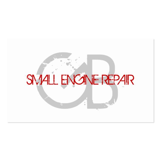 Small Engine Repair Business Cards Zazzle