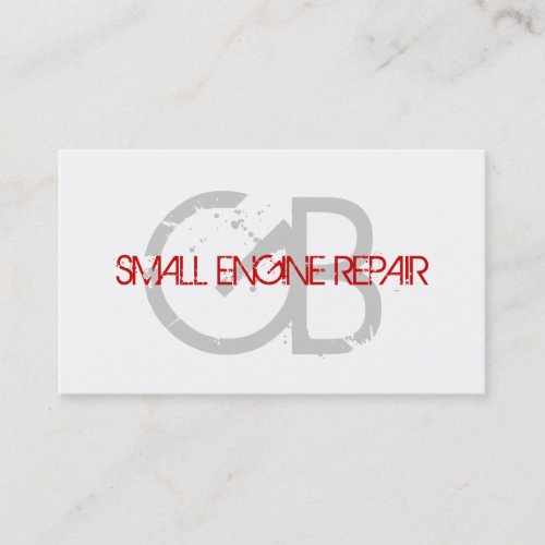 Small Engine Repair Business Cards