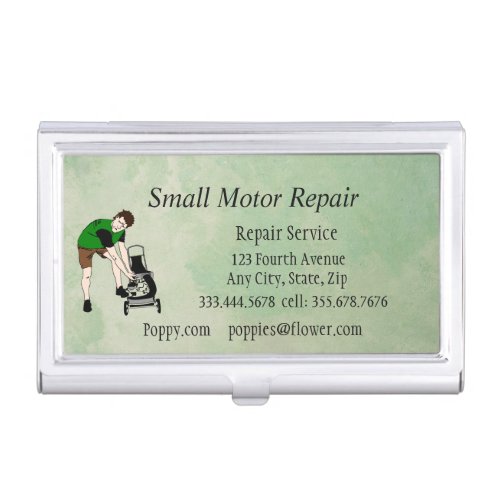 Small Engine Repair Custom Business Cards Business Card Case