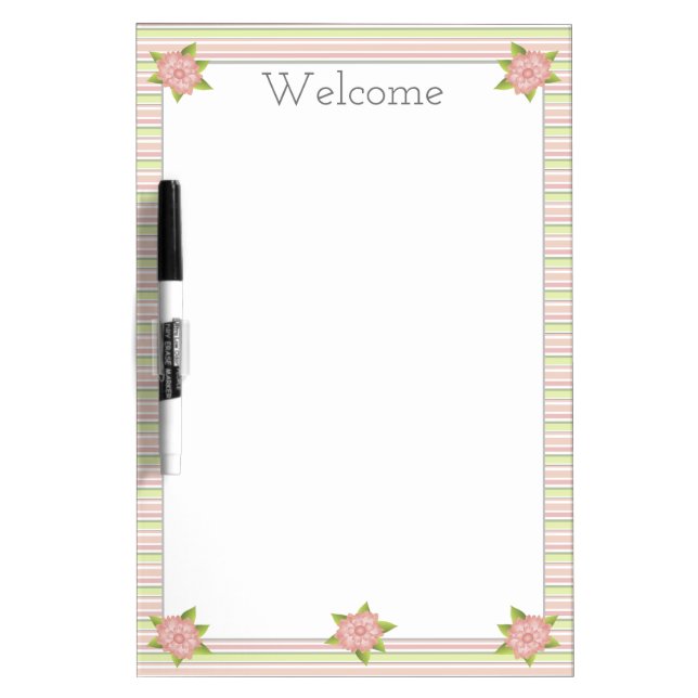 Small Fancy Decorative Dry Erase Board (Front)