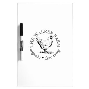 Small Farm Business Promotional Logo Dry Erase Board