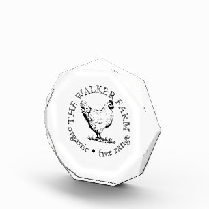 Small Farm Business Promotional Logo Photo Block