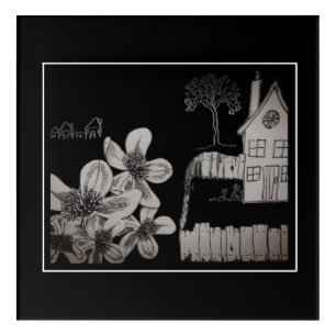 Small Fenced House Acrylic Print