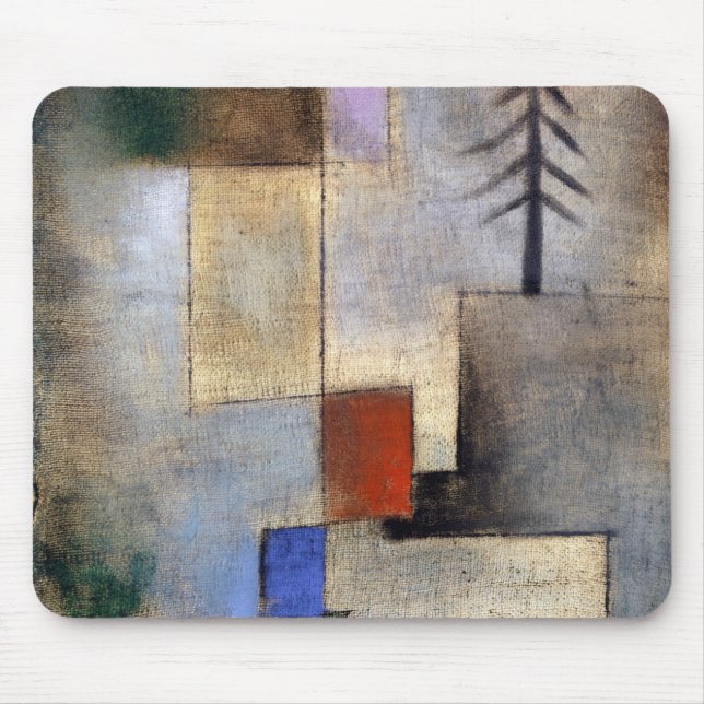 Small fir picture (1922) by paul klee mouse pad (Front)