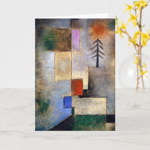 Small fir picture _ Paul Klee _modern art painting Card