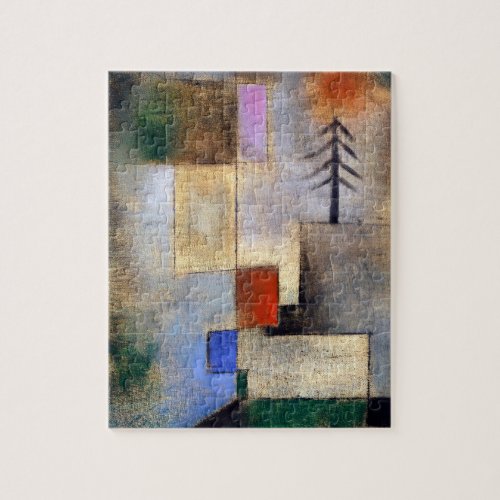 Small fir picture _ Paul Klee _modern art painting Jigsaw Puzzle