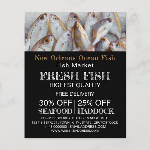 Small Fish FishmongerWife Fish Market Advert Flyer