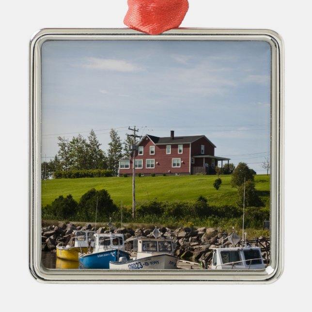 Small fishing village near Grande-Riviere, Metal Ornament (Front)