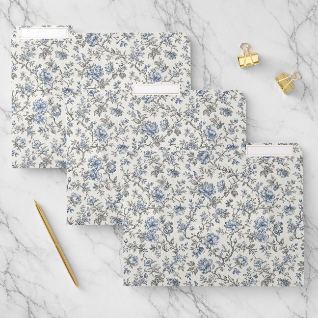 Small Floral Branch Warm File Folder