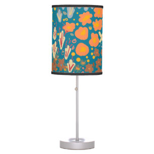 Small flower doodle, colorful floral pattern. table lamp