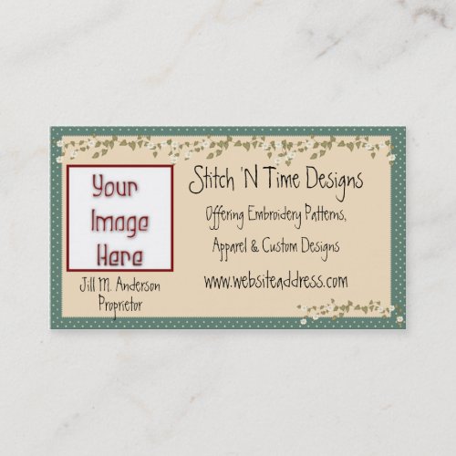 Small Flower Vines  Country Business Cards