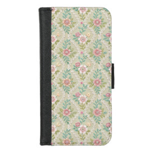 Small Flowers Lace Texture Pattern iPhone 8/7 Wallet Case