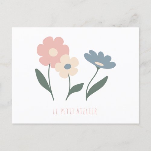 Small Flowers Postcard