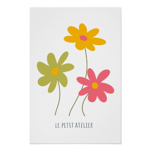 Small Flowers Poster